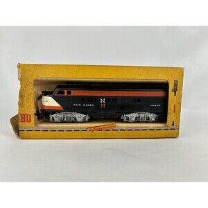 Vintage HO Electric Train Engine- New‎ Haven #1343-  FLEISCHMANN- Germany Rare